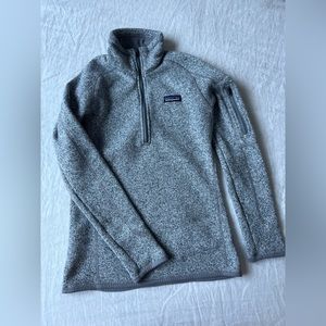 Patagonia gray quarter zip size XS